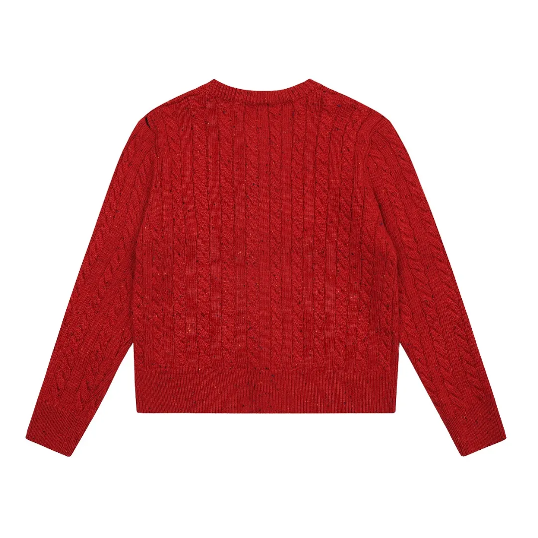 VIVI112 vivienne west wood Vivienne heavy-duty twist multi-color classic cardigan knitted sweater wool 2024 autumn latest style 🧩 15% merino cotton wool 85% wool blend 🧩Correct Italian 🇮🇹100% wool washed wheat logo Size: S -M- L Color: White, Dark Gray, Blue